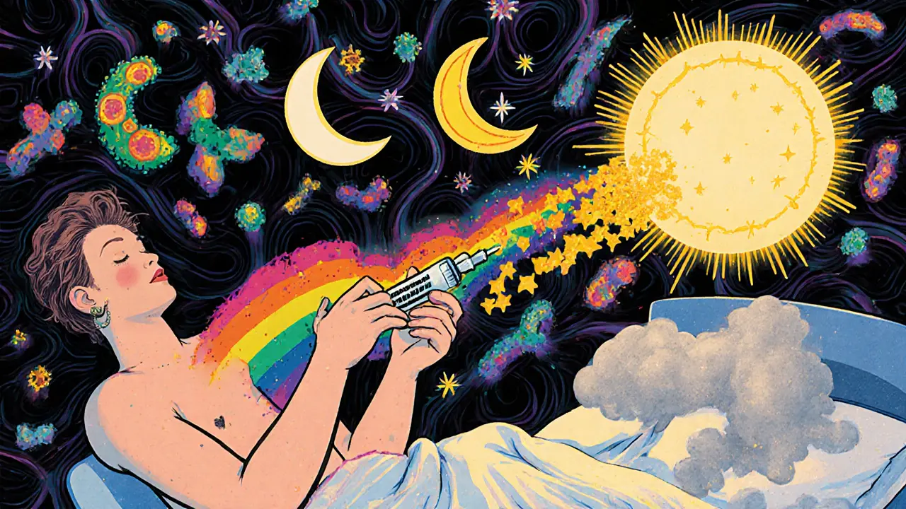 Вакцинация при свете трех лун: одна яркая — сон, две тусклые — недосып.