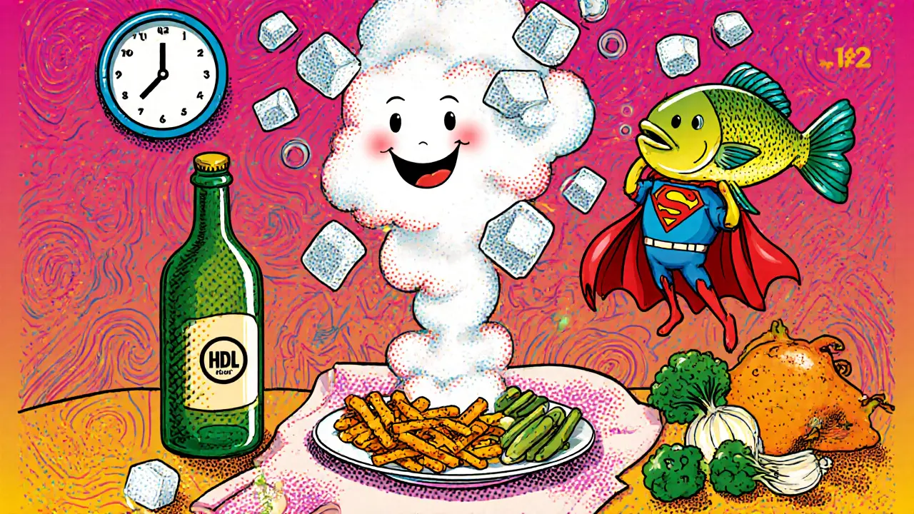 Веселая кухня, где сахар превращается в жиры, а оливковое масло и рыба спасают сосуды.