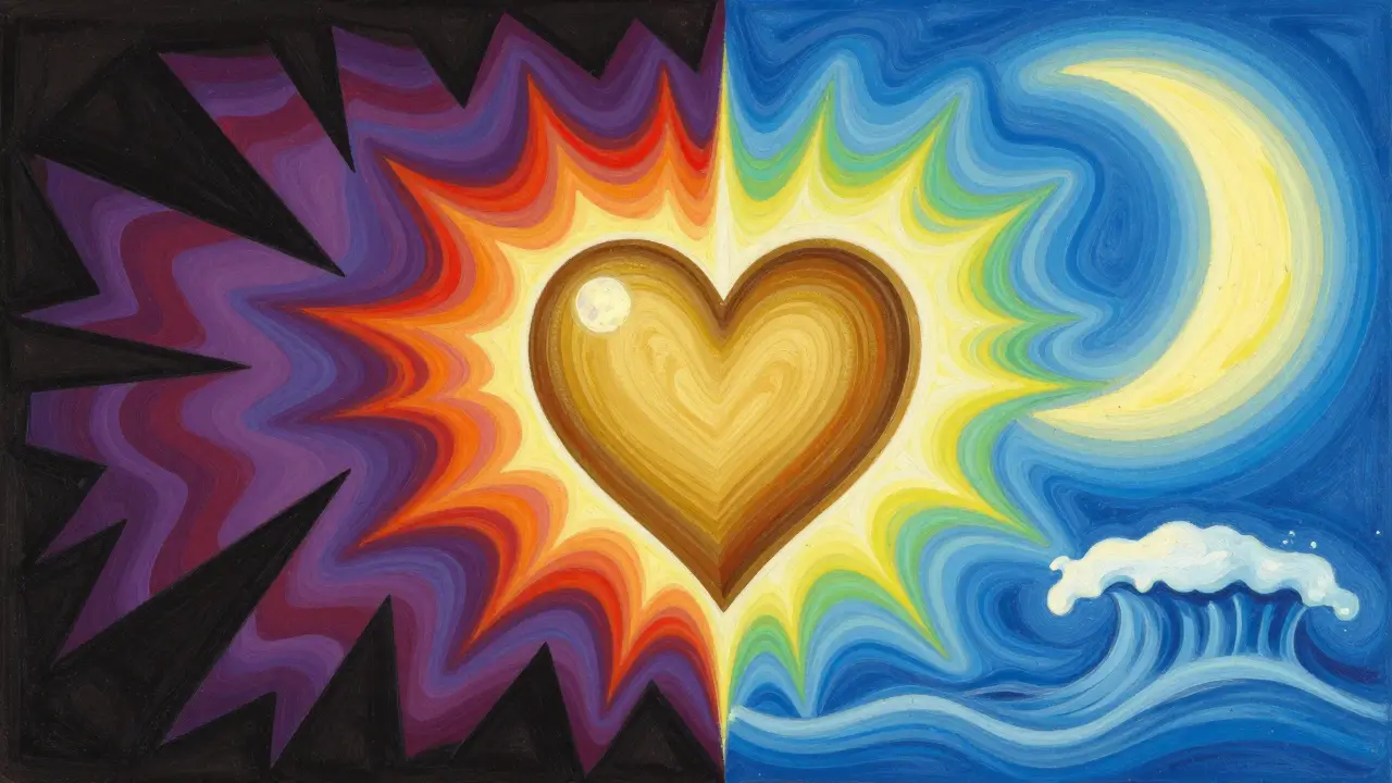 Художественная композиция сна и бодрствования, защищающая сердце от стресса и стимуляторов.