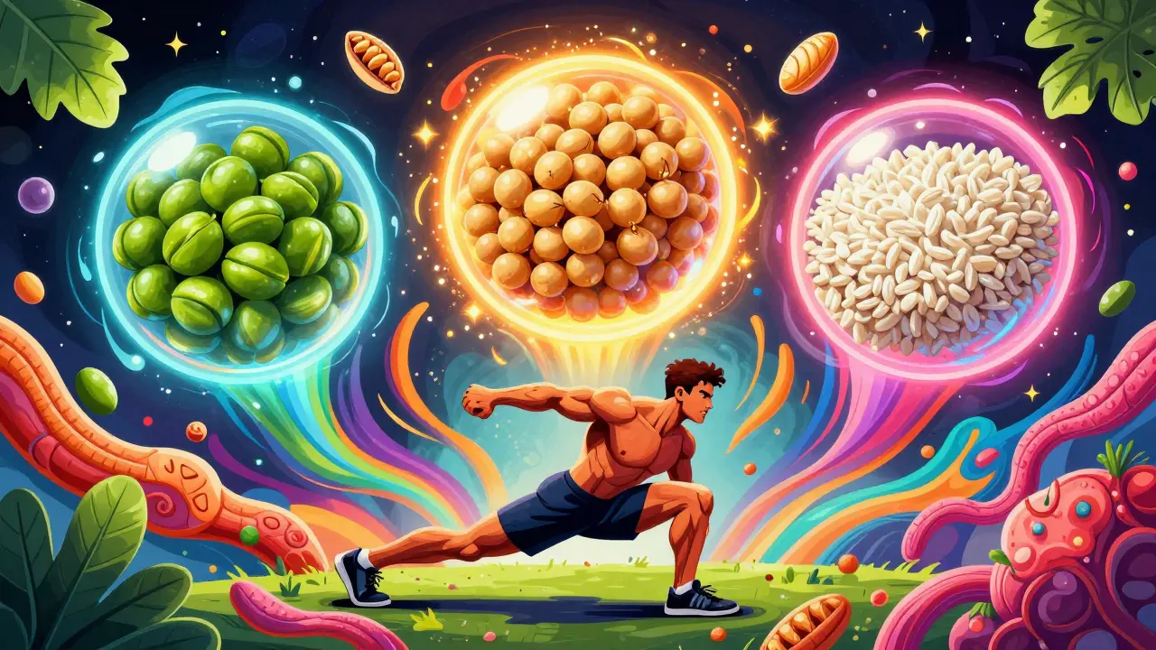 Растительные протеины: гороховый, соевый, рисовый - подробное сравнение для спортсменов