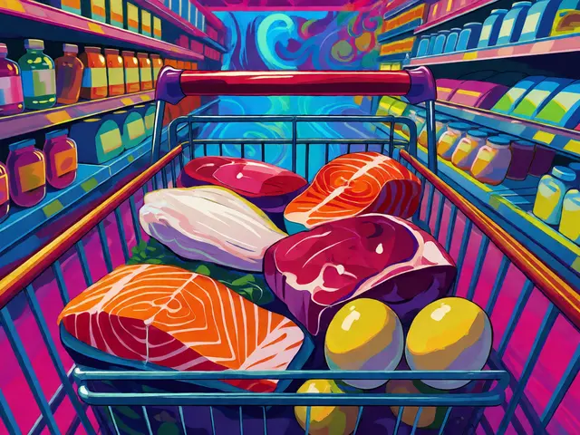 Список продуктов для набора массы: корзина для фитнес-покупок